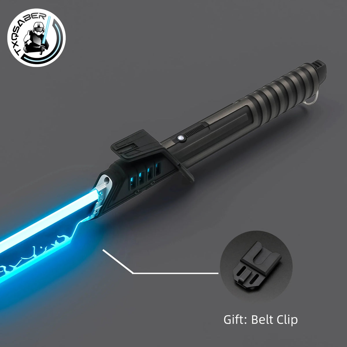 TXQSABER Dark Saber Smooth Heavy Dueling Lightsaber Proffie 2.2 Board with SD card FOC Volume Adjustment Jedi Sword Toys