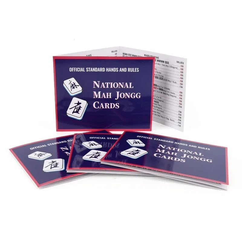Hot-selling Mahjongg Cards American Mahjong Waterproof Scorecard Rule Card Scorecard
