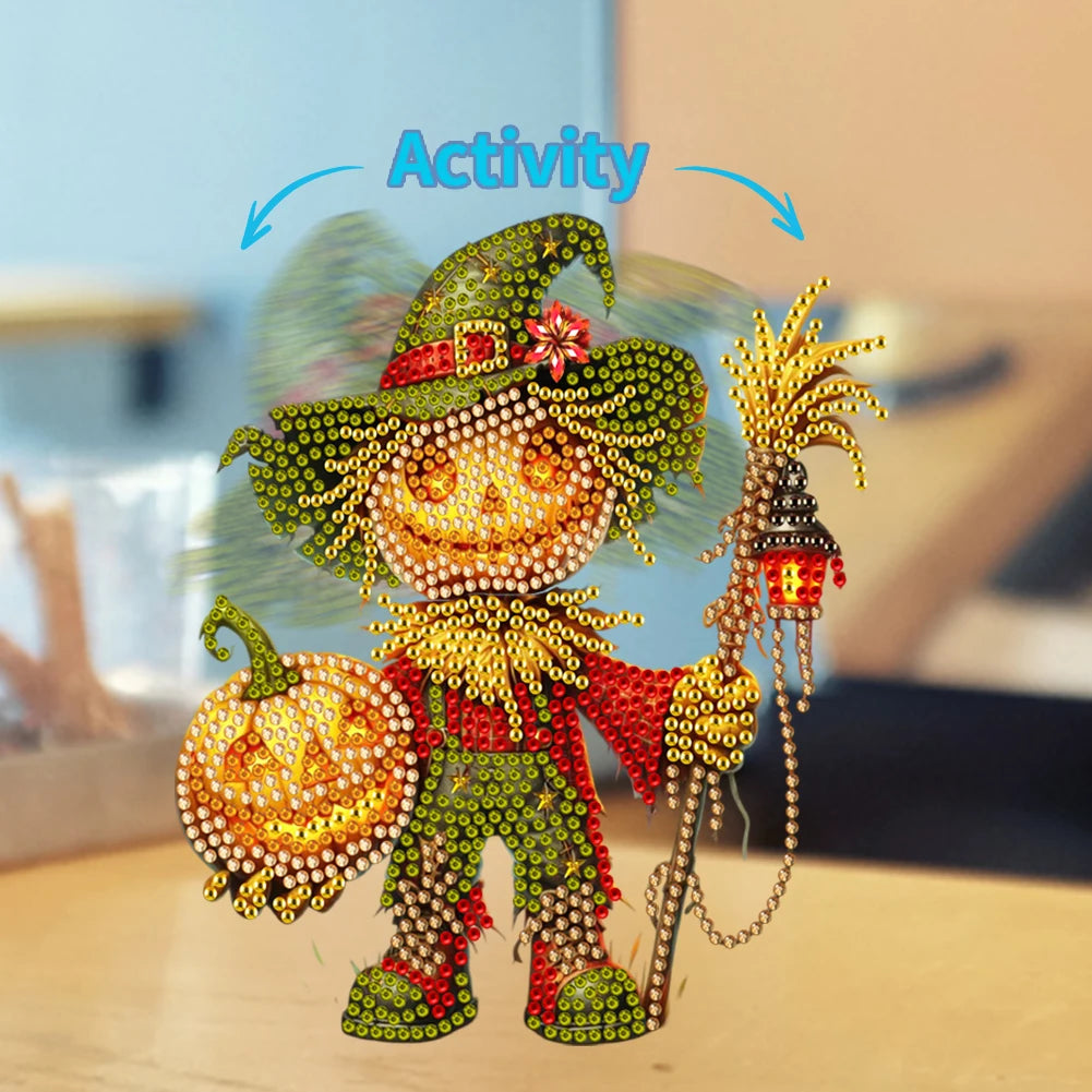 Cute Animal Diamond Painting Ornaments Acrylic Special Shaped Shaking Head Tabletop 5D DIY Diamond Art Shake Head Tabletop Decor