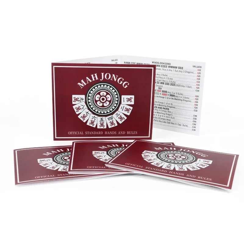 Hot-selling Mahjongg Cards American Mahjong Waterproof Scorecard Rule Card Scorecard