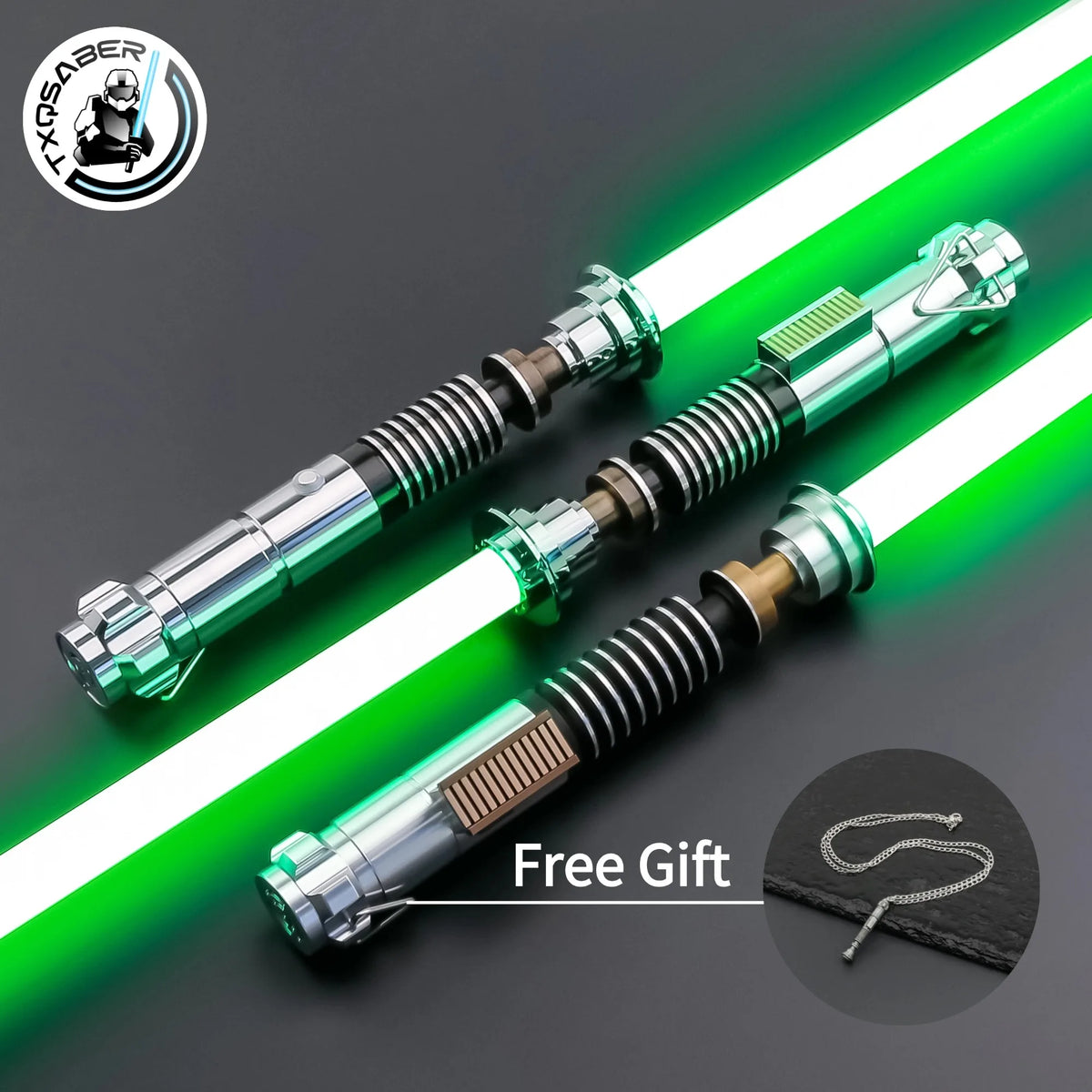 TXQ LUKE Skywalker with blade Combat Lightsaber Proffie Smooth Swing Blaster Metal Toys Cosplay Gift Juguetes lightstick
