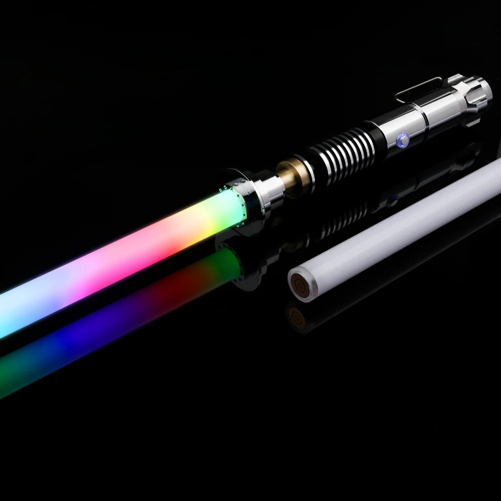 TXQSABER Luke Lightsaber Skywalker Neo Pixel Smooth Swing Light Sword 16 Soundfonts Glossy Metal Handle Blaster Replica Toy Kids