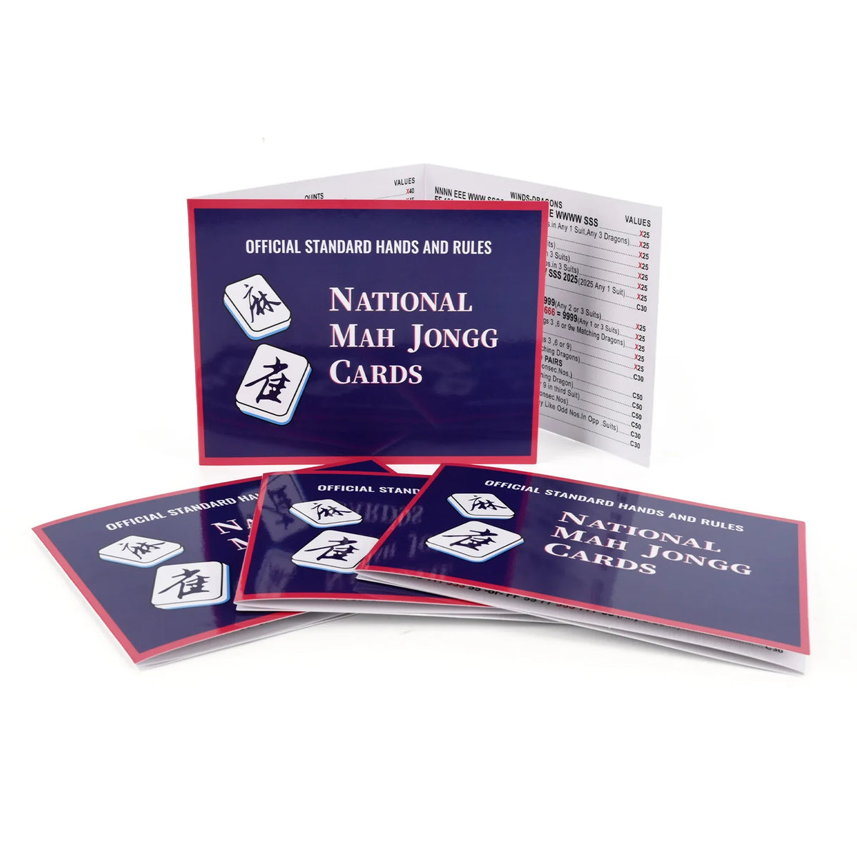 Hot-selling Mahjongg Cards American Mahjong Waterproof Scorecard Rule Card Scorecard