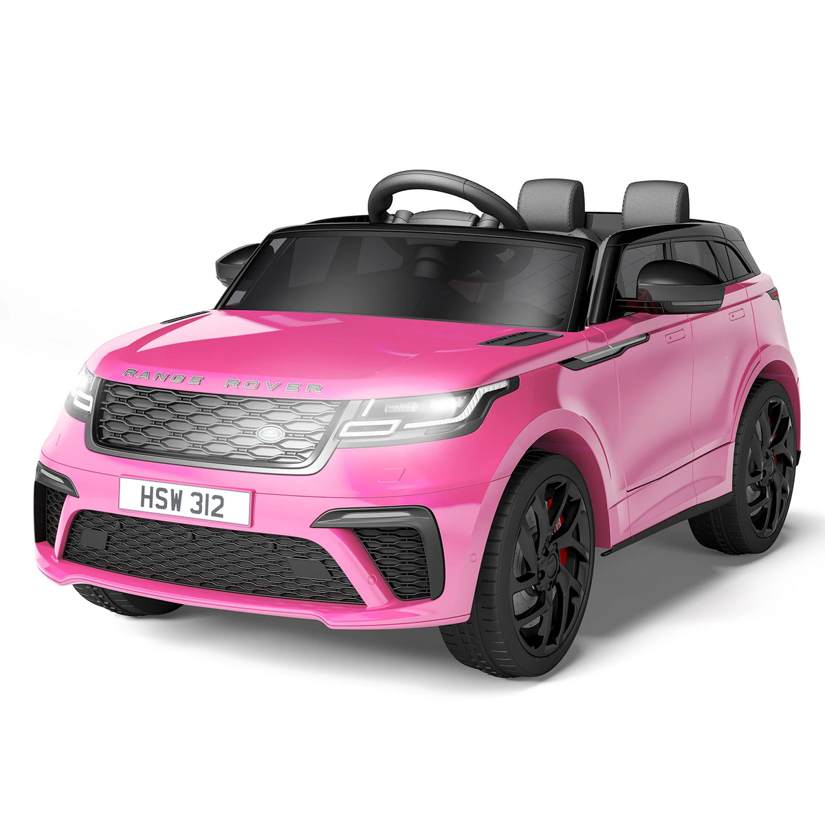 Ride on Cars For Kid 4-8, 12V Ride Electric Car For Kids With Parent Remote Control, MP3 Player, Rocking, Pull Rod