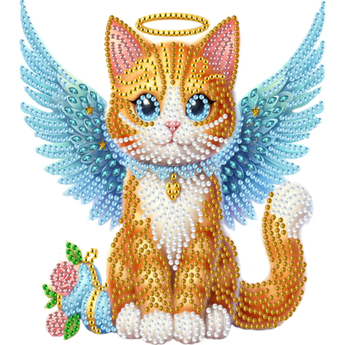 Cute Animal Diamond Painting Ornaments Acrylic Special Shaped Shaking Head Tabletop 5D DIY Diamond Art Shake Head Tabletop Decor