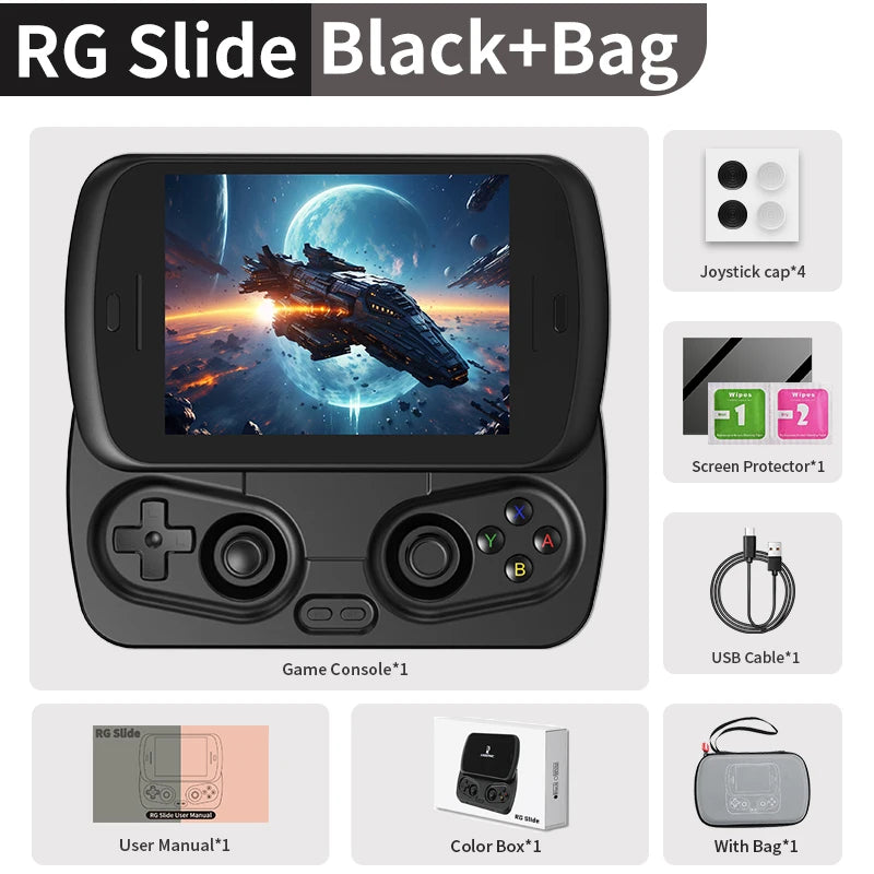 Anbernic RG Slide Handheld Game Console Android 4.7" LTPS In-Cell Screen Capacitive Joystick WIFI Bluetooth Video Gaming Player